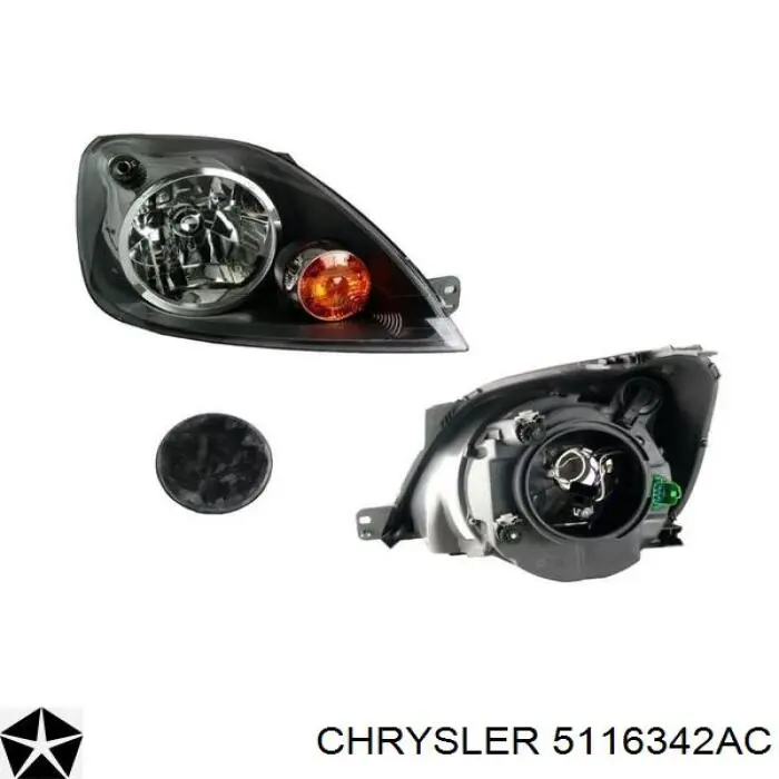 Правая блок фара Chrysler 5116342AC цена, от 75.35 USD