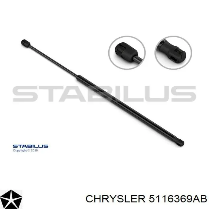 5116369AB Chrysler Амортизатор крышки багажника