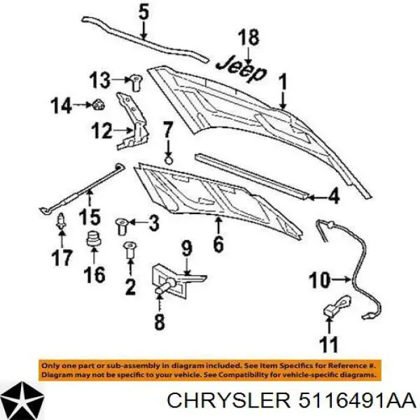  5116491AA Chrysler