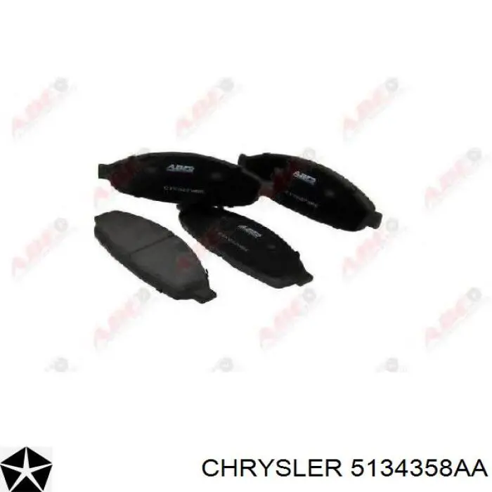 Передние тормозные колодки 5134358AA Chrysler