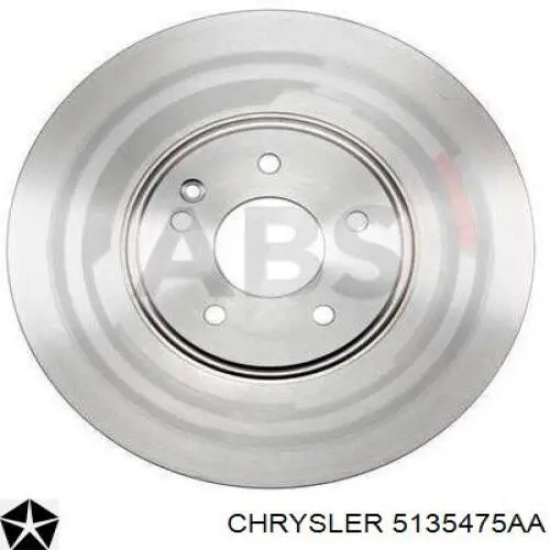 Передние тормозные диски 5135475AA Chrysler