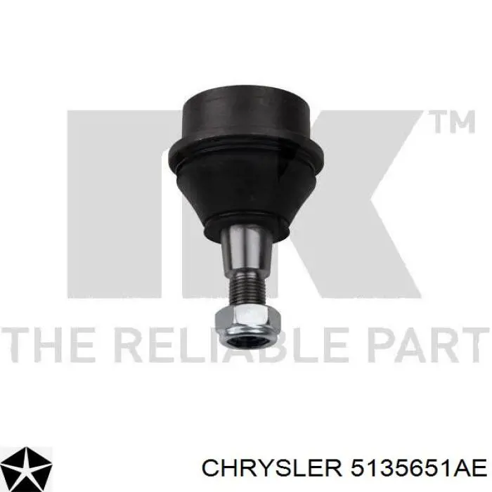 Шаровая опора, нижняя Chrysler 5135651AE цена, от 17.89 USD