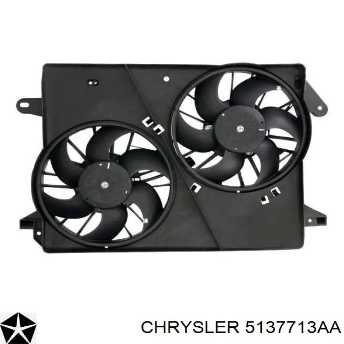 5137713AA Chrysler вентилятор (крыльчатка радиатора охлаждения)