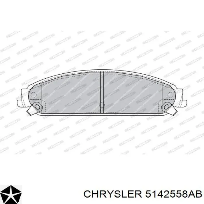 Купить 5142558AB Chrysler Колодки тормозные