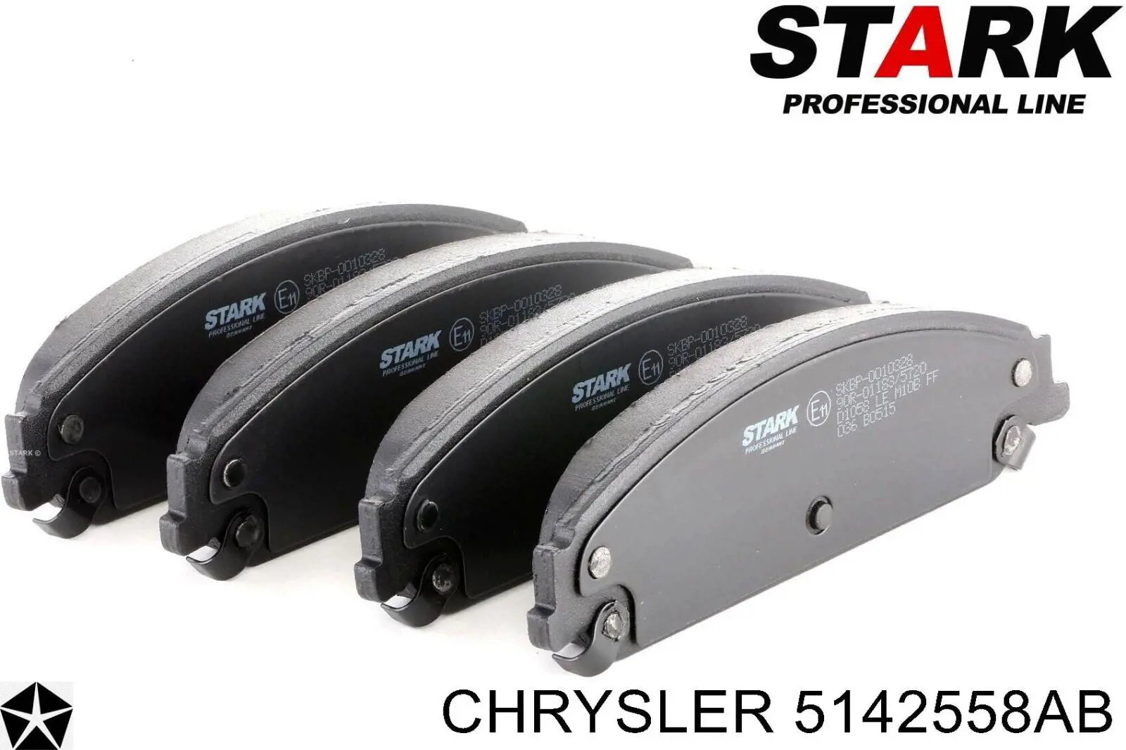 Передние тормозные колодки 5142558AB Chrysler