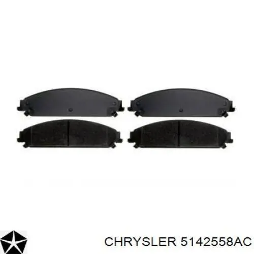 Купить 5142558AC Chrysler Колодки тормозные