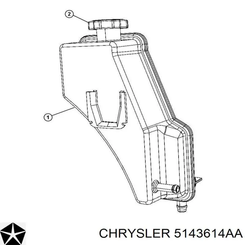 Крышка бачка насоса ГУР K05143614AA Fiat/Alfa/Lancia