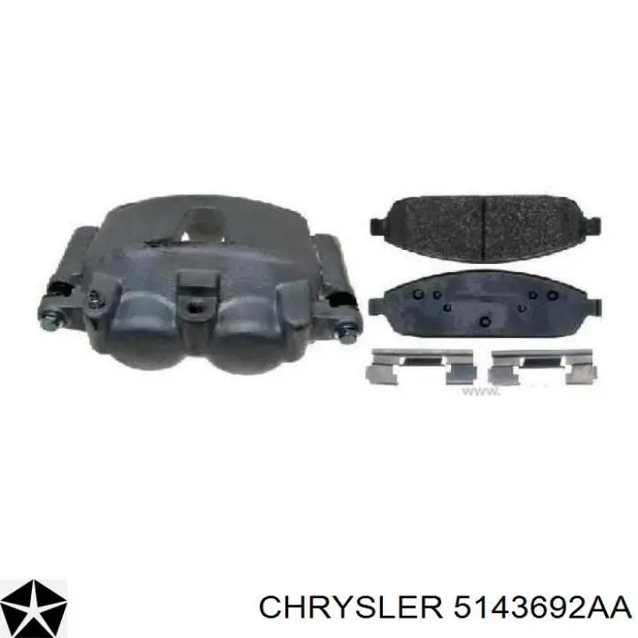 Купить 5143692AA Chrysler Суппорт тормозной передний правый