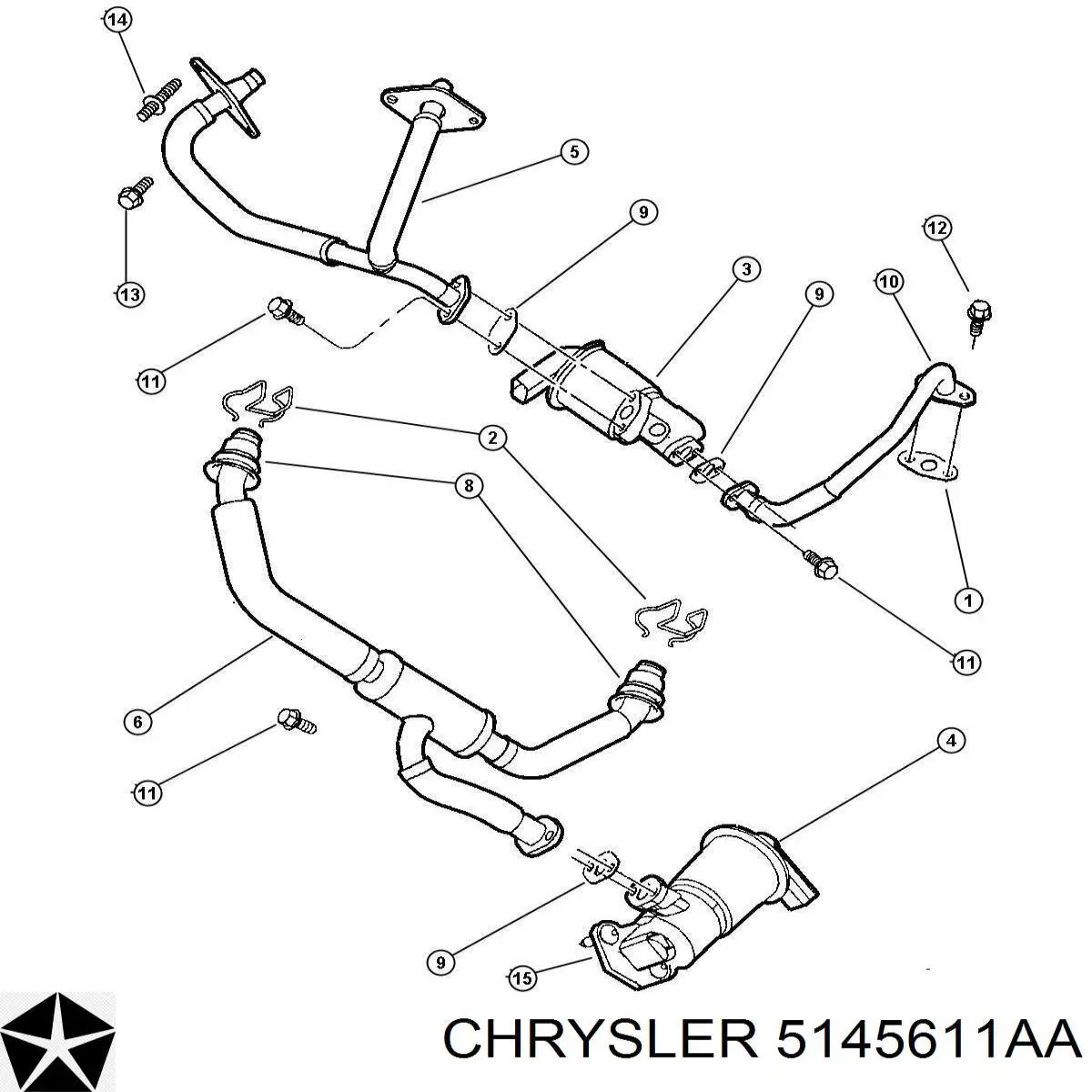 Клапан ЕГР 4591092AB Chrysler