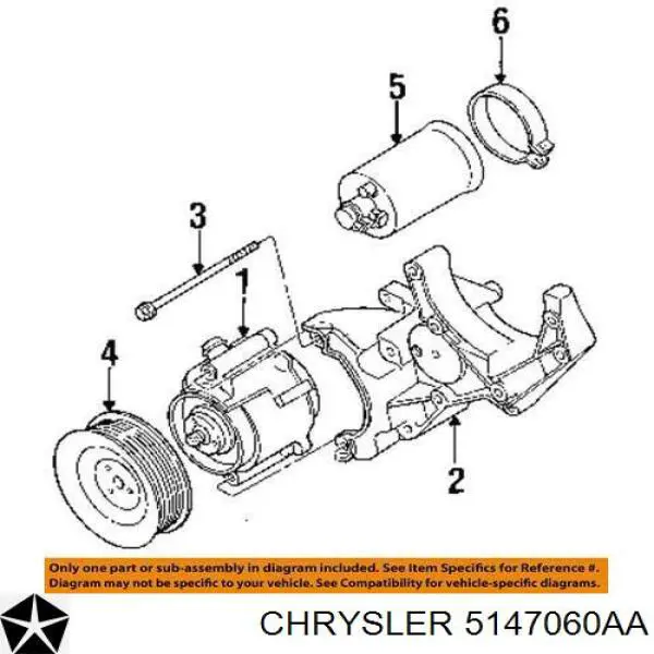  Chrysler 5147060AB цена, от 50.79 USD