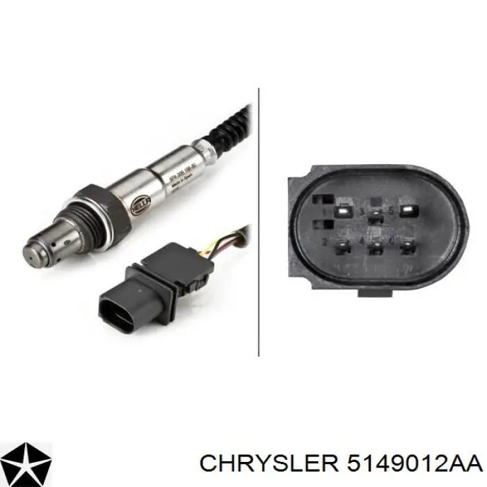 5149012AA Chrysler лямбда-зонд, датчик кислорода до катализатора