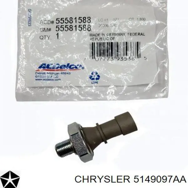 Датчик давления масла 5149097AA Chrysler