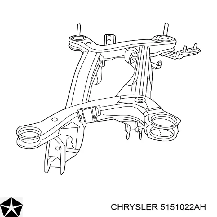 Балка задней подвески поперечная Chrysler 5151022AH цена, от 38.01 USD