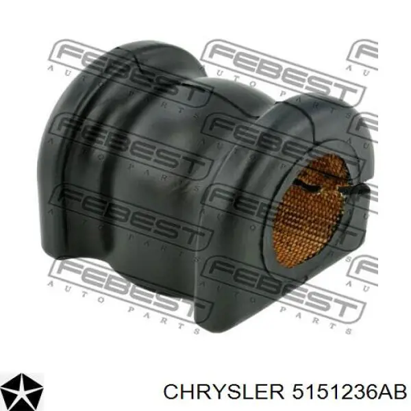 5151236AB Chrysler bucha de estabilizador dianteiro