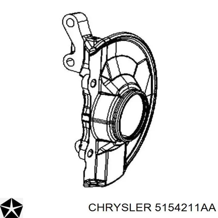 5154211AA Chrysler ступица передняя