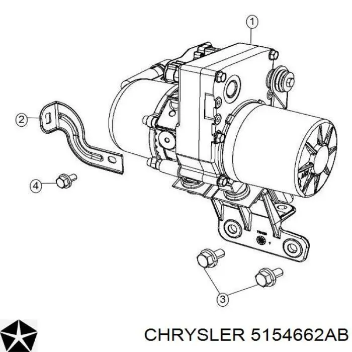 Купить 5154663AC Chrysler Насос рулевого управления