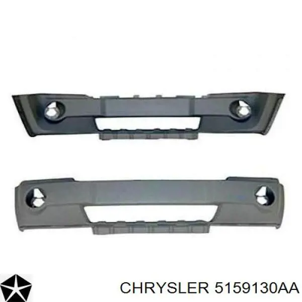 5159130AA Chrysler Бампер передний в сборе