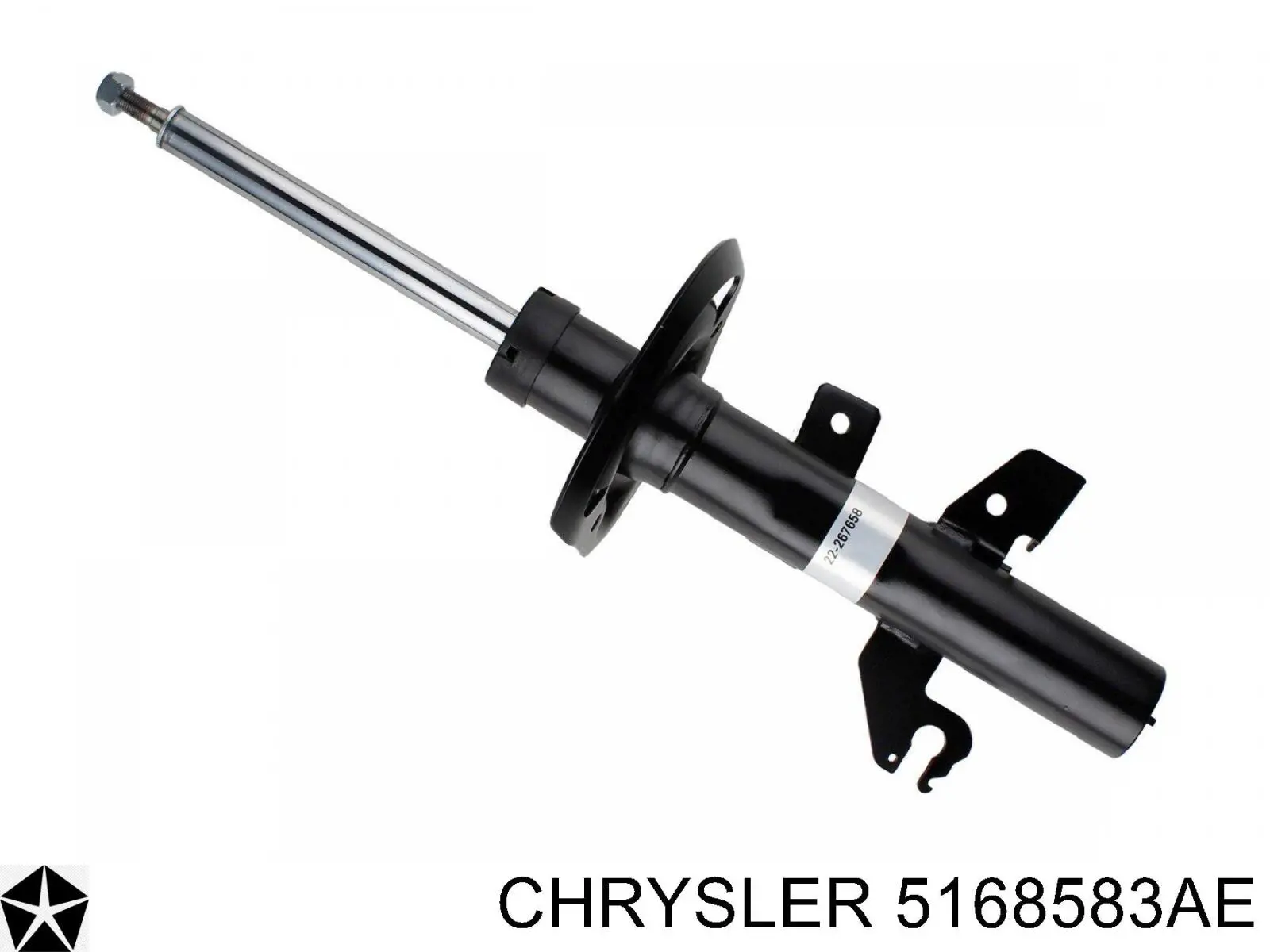 5168583AE Chrysler amortecedor dianteiro esquerdo