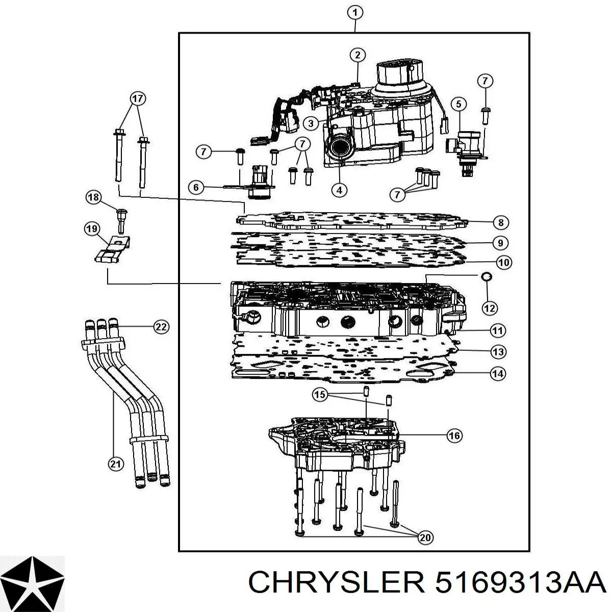 5169313AA Chrysler соленоид акпп
