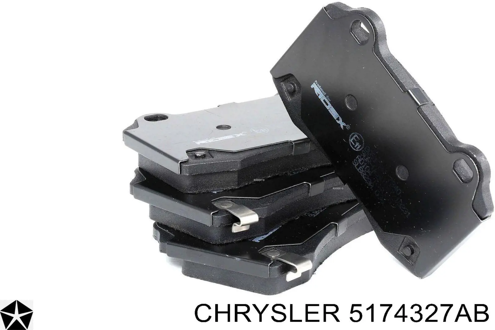 Купить 5174327AB Chrysler Колодки тормозные задние, дисковые