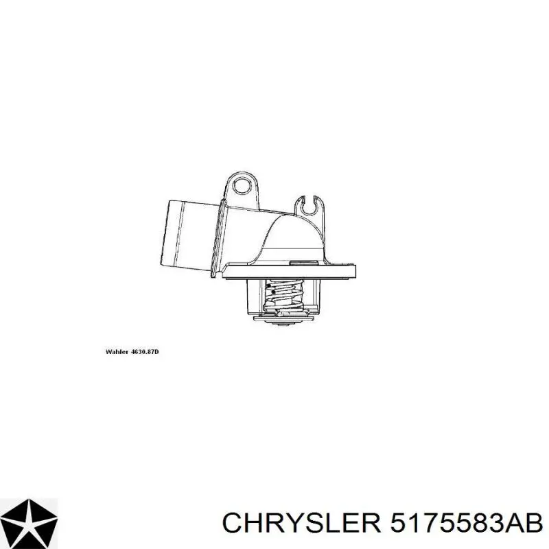 Термостат в корпусе Chrysler 5175583AB цена, от 56.43 USD