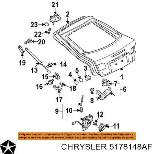  Chrysler 5178148AF цена, от 35.51 USD