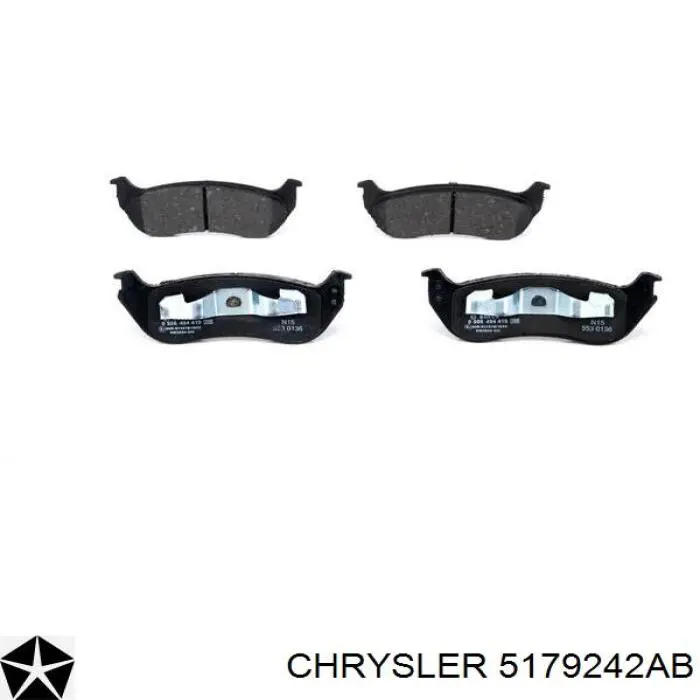 Колодки дисковые  Chrysler 5179242AB цена, от 27.63 USD