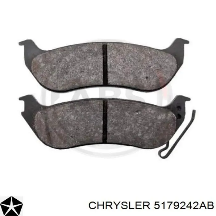 5179242AB Chrysler Колодки тормозные дисковые комплект