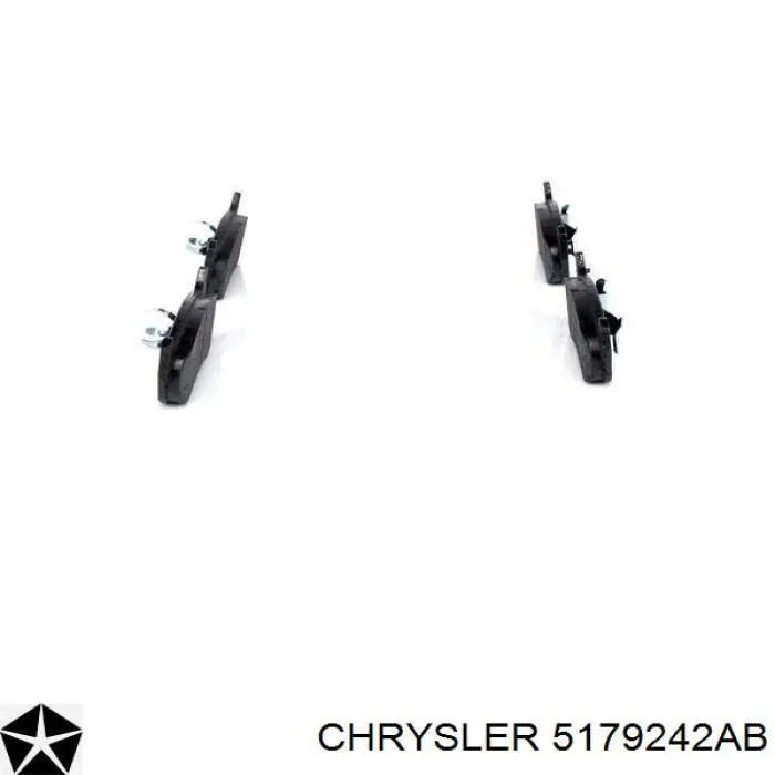 Купить 5179242AB Chrysler Колодки тормозные задние, дисковые