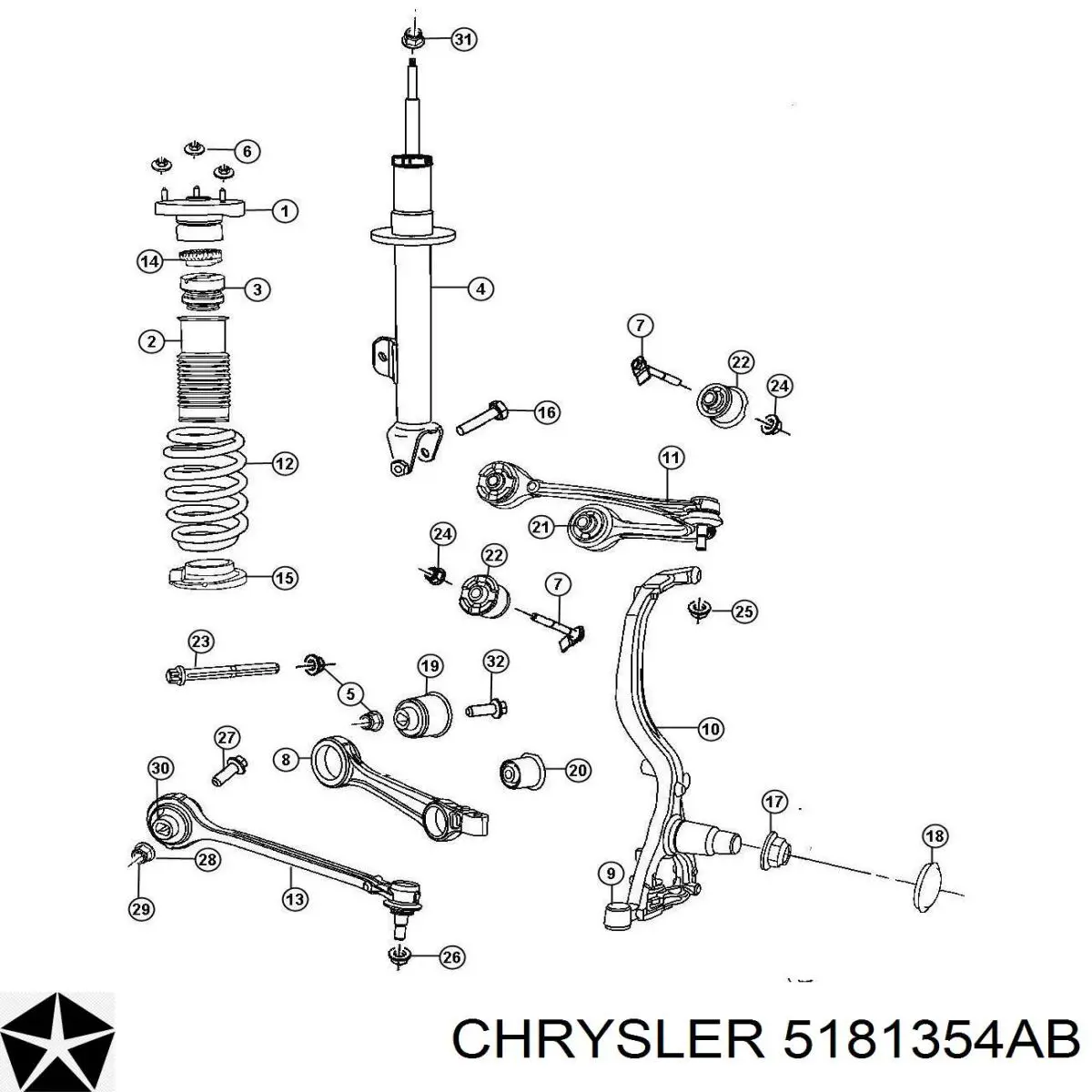 K05181354AB Fiat/Alfa/Lancia 