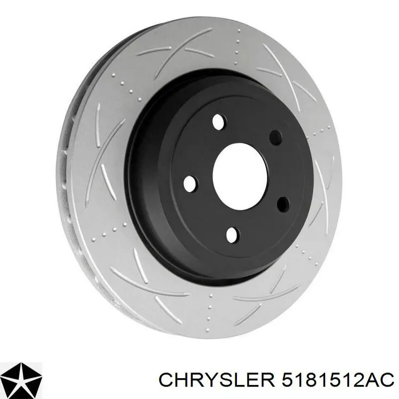 5181512AC Chrysler disco do freio traseiro