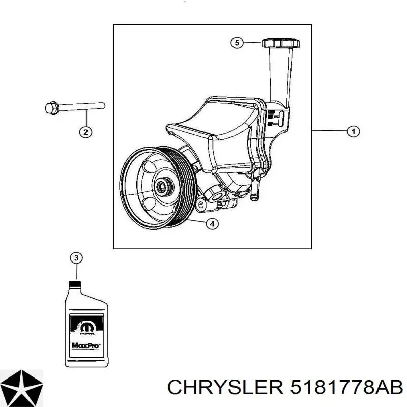 Насос гидравлики Chrysler 5181778AA цена, от 887.81 USD