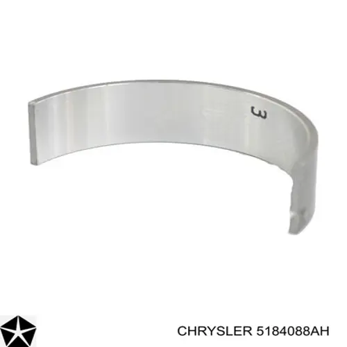 5184088AH Chrysler вкладыши коленвала коренные, комплект, стандарт (std)