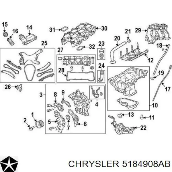  K05184908AB Fiat/Alfa/Lancia