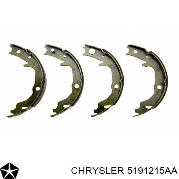 5191215AA Chrysler колодки ручника (стояночного тормоза)