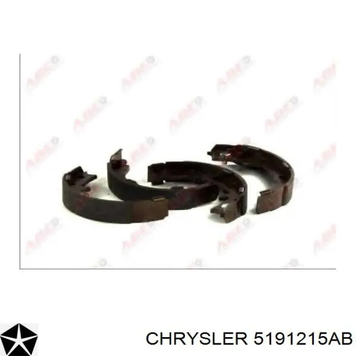 Колодки стояночного тормоза Chrysler 5191215AB