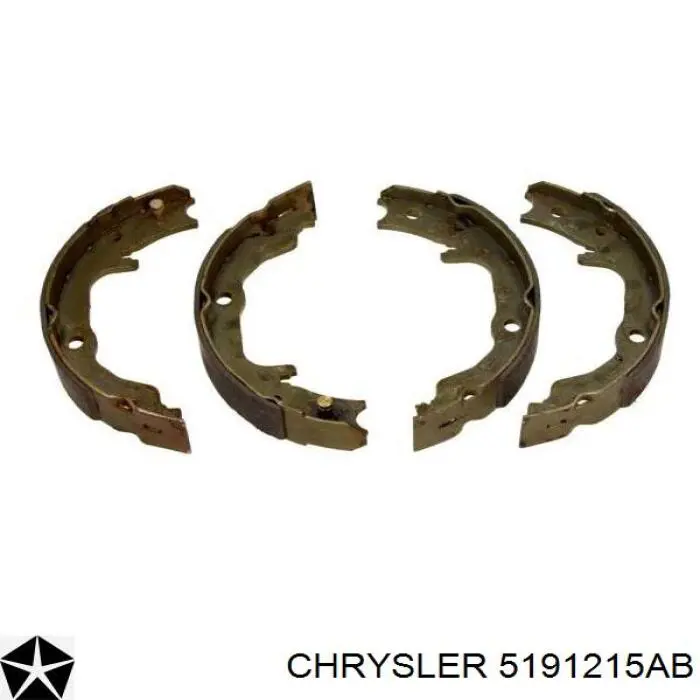 Купить 5191215AB Chrysler Колодки ручника/стояночного тормоза