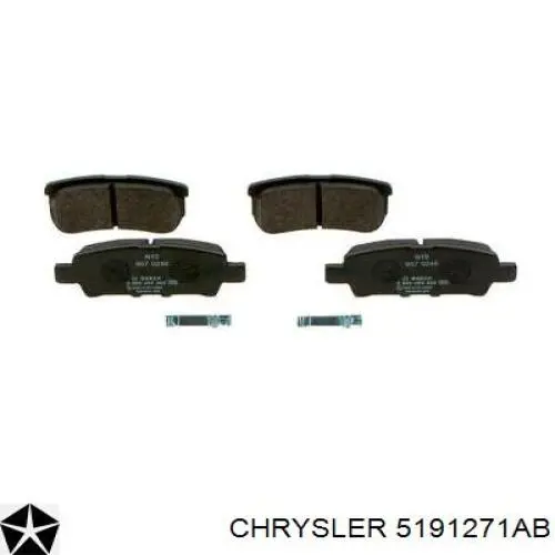 Колодки дисковые  Chrysler 5191271AB цена, от 20.07 USD