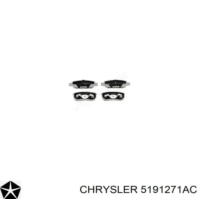 5191271AC Chrysler Колодки тормозные дисковые комплект