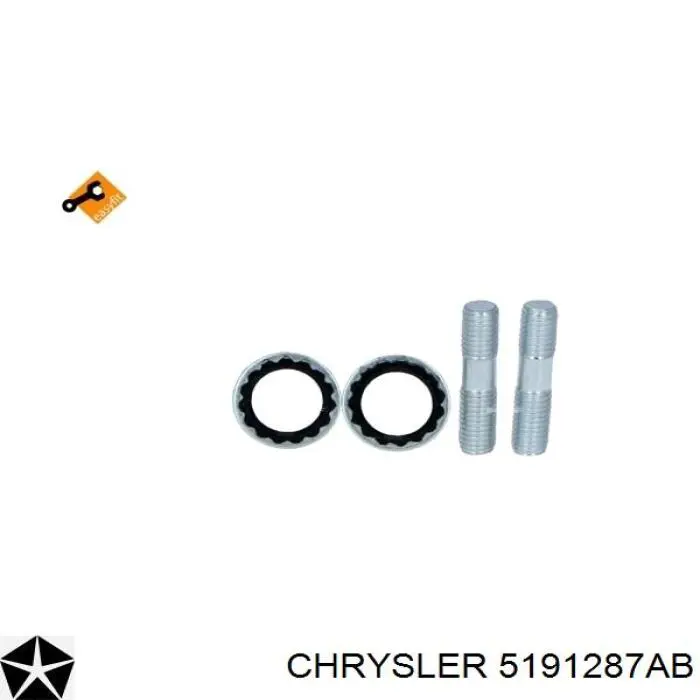 Радиатор кондиционера 05191287AA Chrysler