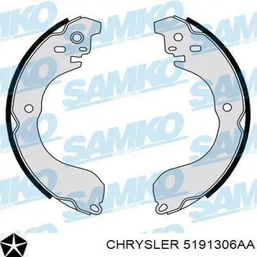 Купить 5191306AA Chrysler Задние барабанные тормозные колодки