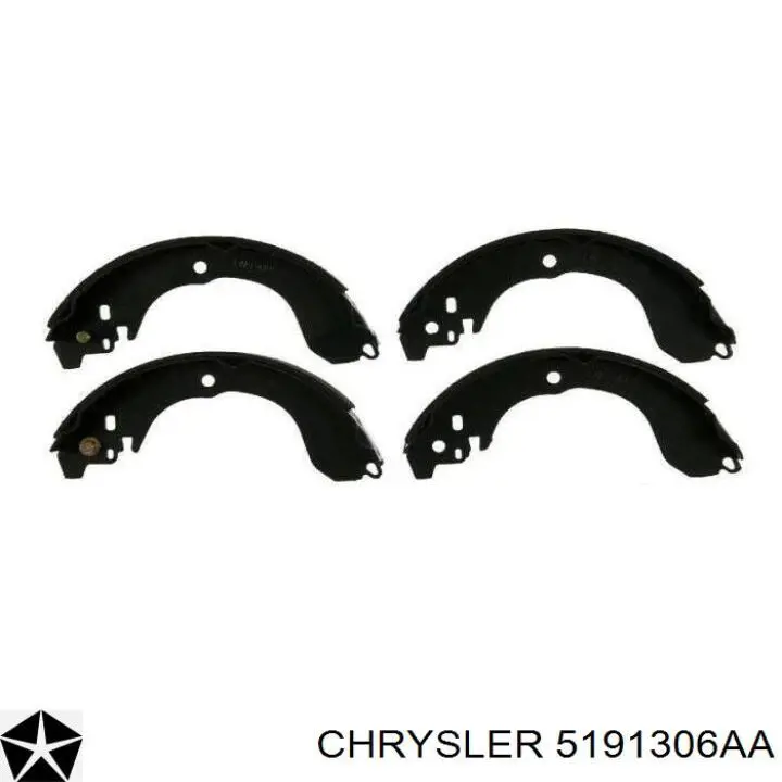 Задние барабанные колодки 5191306AA Chrysler