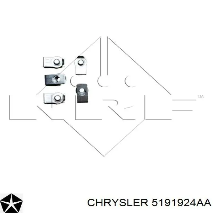 5191924AA Chrysler радиатор