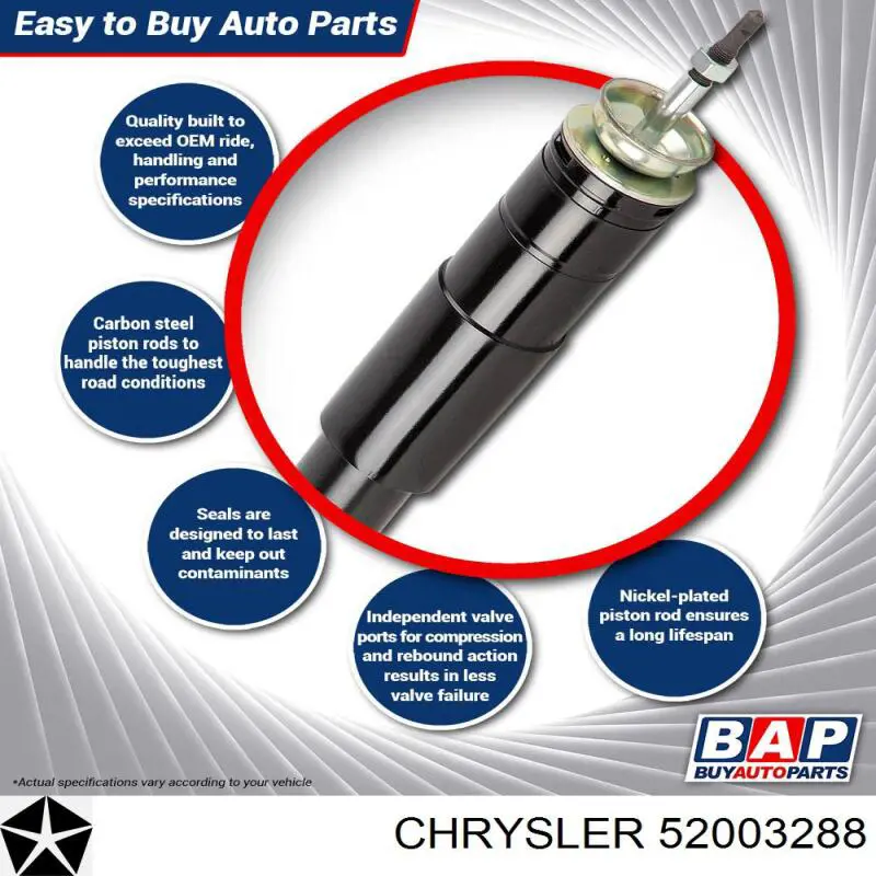 Купить 52003288 Chrysler Амортизатор передней подвески