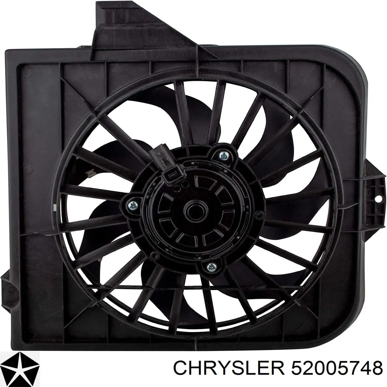 Купить 52005748 Chrysler Электровентилятор охлаждения в сборе (мотор+крыльчатка)