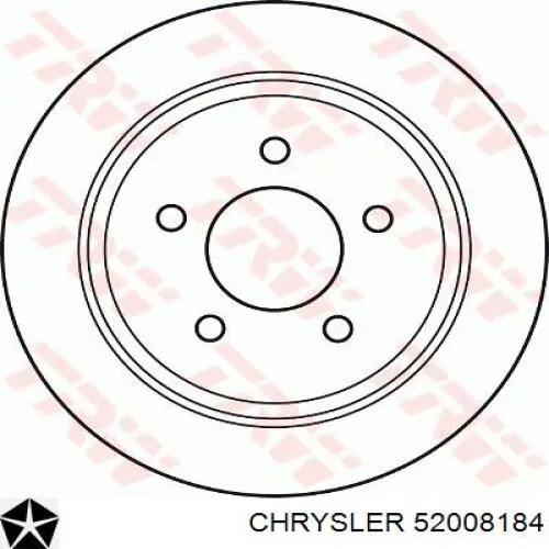 Задний тормозной диск Chrysler 52008184 цена, от 38.53 USD