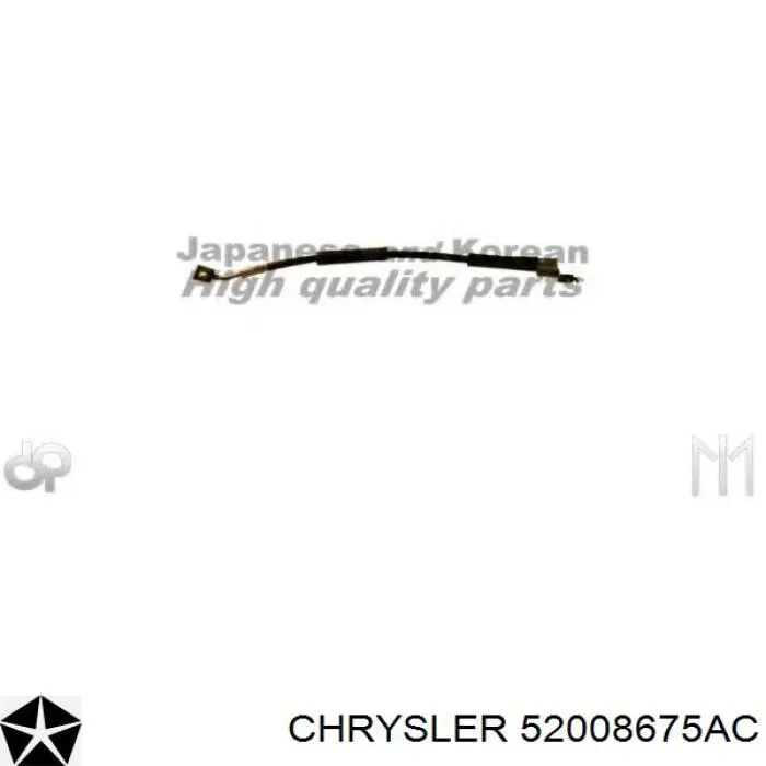 52008675AC Chrysler шланг тормозной передний левый