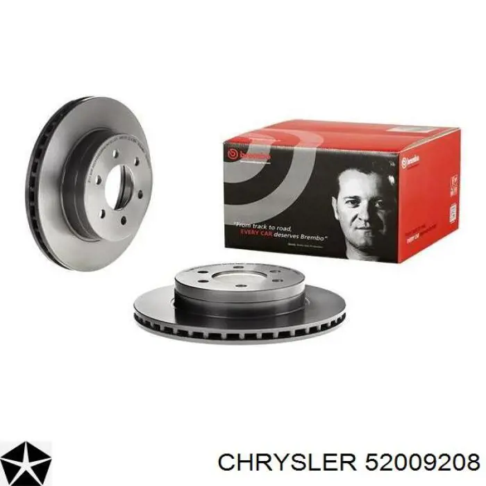 Тормоз дисковый передний Chrysler 52009208 цена, от 43.91 USD