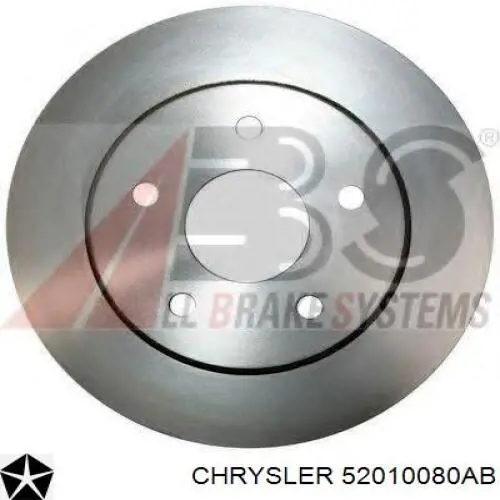 52010080AB Chrysler диск тормозной передний