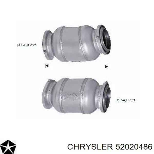 Купить 52020486 Chrysler Преобразователь отработавших газов